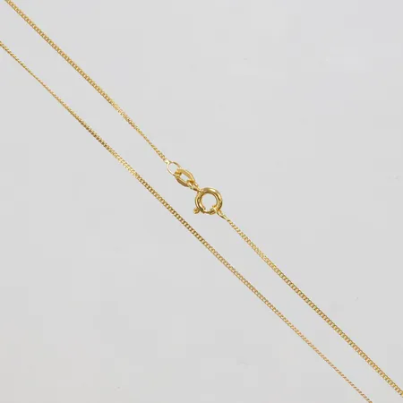 Kedja, Pansar, längd 40cm, bredd ca 1mm, 9K Vikt: 1,4 g