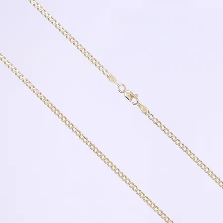 Kedja, längd 63cm, bredd 2mm, 14K Vikt: 8,1 g