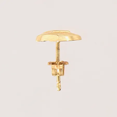 Udda örhänge, hjärtformad med en sten, längd: 10mm, bredd:8,3mm, 18K Vikt: 0,4 g