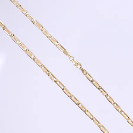 Halskedja, längd 51cm, bredd 3mm, 18K Vikt: 11,4 g