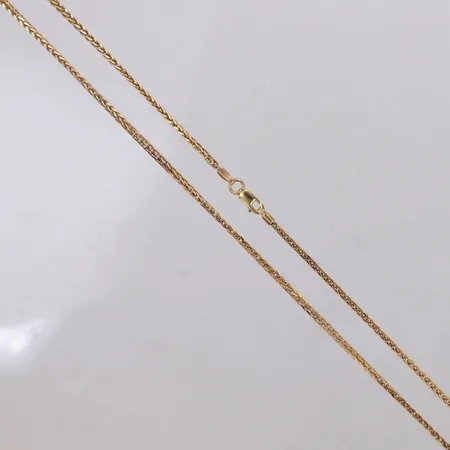 Kedja, längd 45cm, bredd 2mm, 14K Vikt: 3,3 g