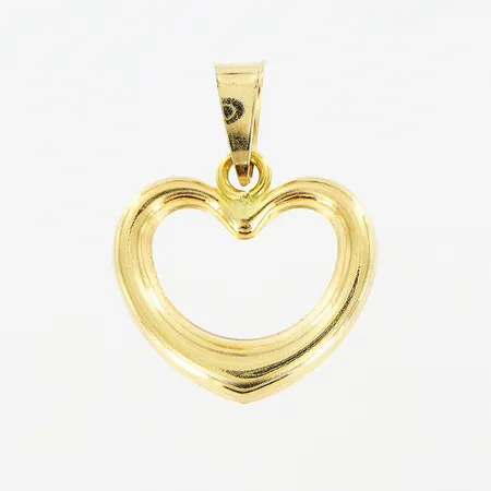Hänge, hjärta, 18x14mm, 18K. Vikt: 0,5 g