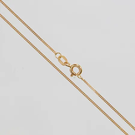 Kedja, Pansar, längd ca 45cm, bredd 0,8mm, GHA, 18K Vikt: 1,9 g