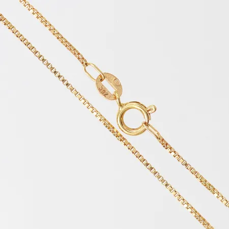 Kedja Venezia, längd 37,5cm, bredd ca 1mm, 18K Vikt: 2,8 g