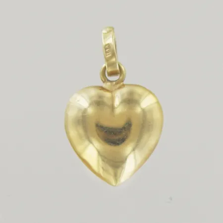 Hänge hjärta, längd 1,8 cm, bredd 1 cm, 18K Vikt: 1,2 g