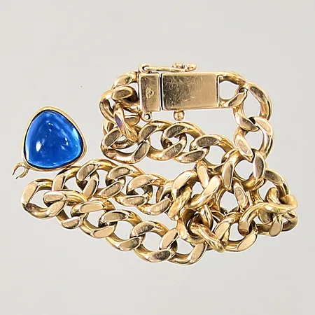 Diverse guldsmycken, sten, defekt, 18K Vikt: 20,9 g