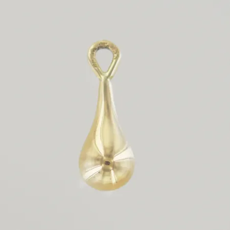 Hänge droppe solid, längd 2 cm, bredd 8 mm, 18K Vikt: 4,9 g