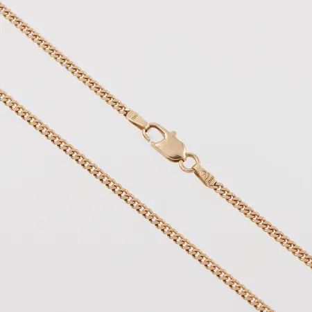Collier Pansar,längd ca 43 cm,bredd 2 mm,18k. Vikt: 7,1 g