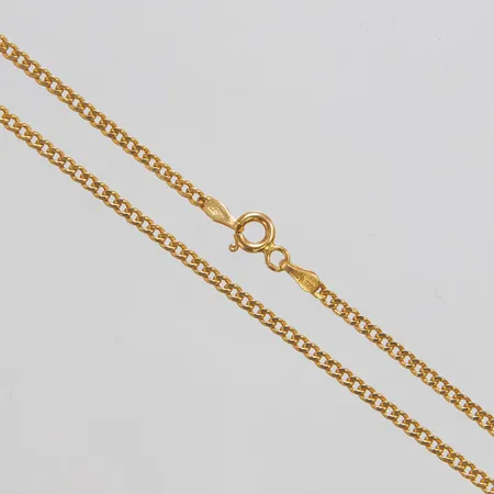 Kedja, Pansar, längd ca 50cm, bredd 2mm, GHA, 18K Vikt: 3,7 g