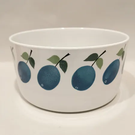 Skål Prunus, Gustavsberg, design Stig Lindberg, Ø20cm, höjd 10cm, porslin Skickas med postpaket.