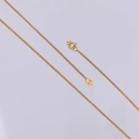 Kedja, Pansar, 46,5cm, defekt, öglan av, 18K Vikt: 3,6 g