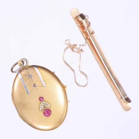 Diverse guld, defekt, 14K Bruttovikt: 12,5g Vikt: 12,5 g