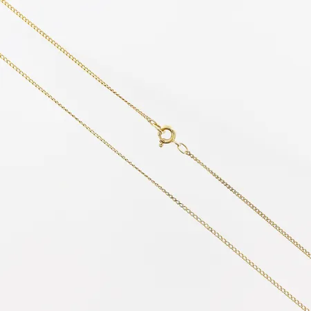 Kedja, Pansar, 65cm, bredd 1,5mm, skevheter, 18K. Vikt: 3,8 g