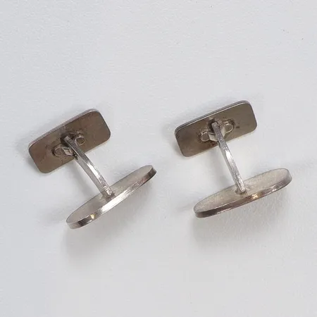 Ett par manschettknappar, silver, 830/1000 Vikt: 12 g