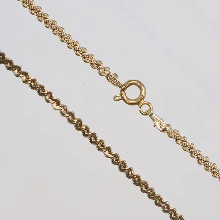 Kedja 47cm bredd 2mm 18K Vikt: 5,2 g