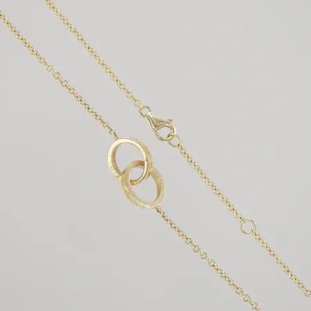 Halskedja med integrerat hänge, längd 41-43 cm, 18K Vikt: 5,6 g