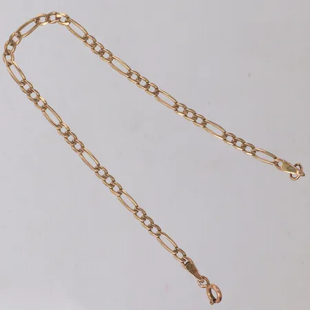 Armband, längd 19cm, bredd 3,2mm, 14K Vikt: 3,6 g