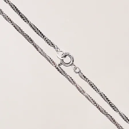 Kedja, tvinnad, längd: 60cm, bredd:1,6mm, silver 830/1000 Vikt: 6,9 g