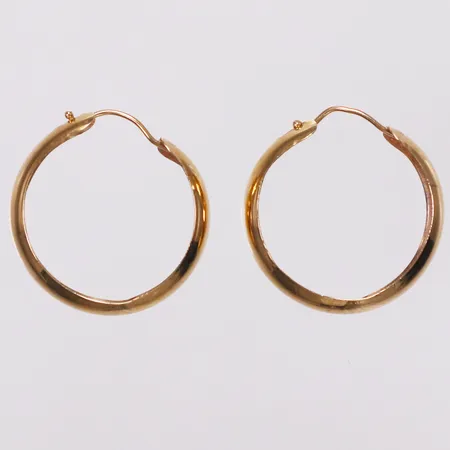 Ett par örhängen, 22mm, buckliga, 18K Vikt: 1,7 g