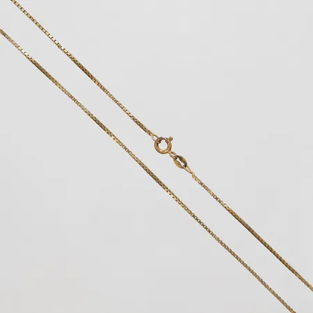 Kedja, Venezia, förgylld, längd 45cm, bredd 1,2mm, 925/1000 silver Vikt: 3,6 g