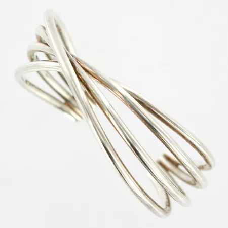 Armband, stelt öppen modell, 16cm, bredd:6-27mm, silver 925/1000 Vikt: 57,2 g