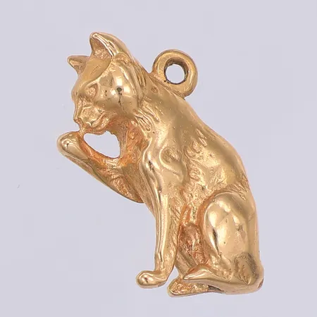 Hänge katt 20mm, saknar hängögla, 18K Vikt: 7,5 g