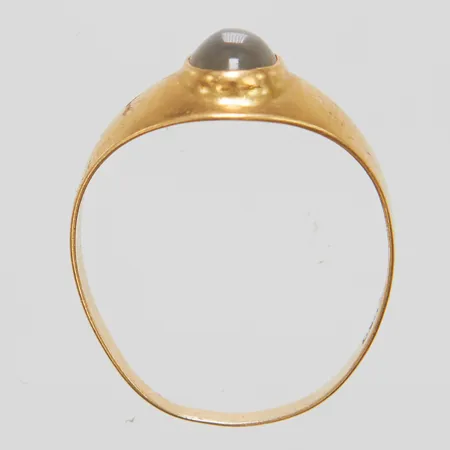 Ring, sten, skev, defekt, 18K Vikt: 1,6 g