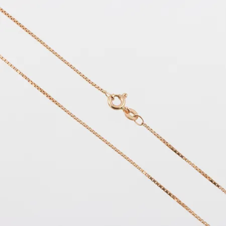 Collier Venezia,längd ca 42 cm,bredd 1 mm, 18k. Vikt: 3,2 g