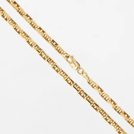 Kedja, 50cm, bredd 4mm, ihålig, 18K Vikt: 13,3 g