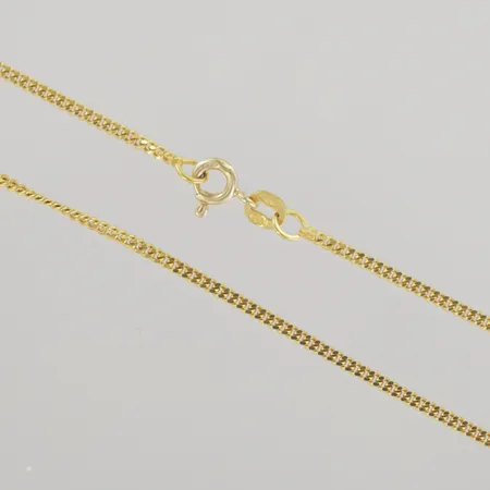 Halskedja pansar, längd 45 cm, bredd 0,8 mm, 18K Vikt: 4,5 g