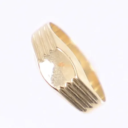Ring, stl ca 12 (!), bredd 2-4mm, 18K Vikt: 0,6 g