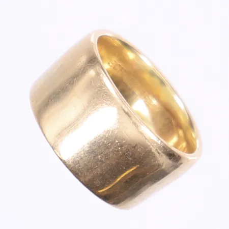Ring, stl 17, bredd 10mm, Schalins, repor, 18K Vikt: 13,4 g