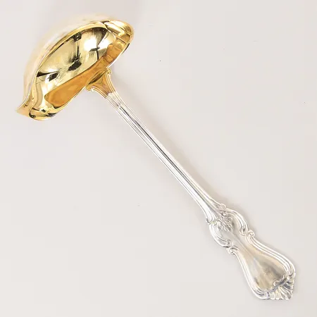 Såsslev, längd: ca 16cm, förgylld insida, silver 830/1000 Vikt: 58,6 g