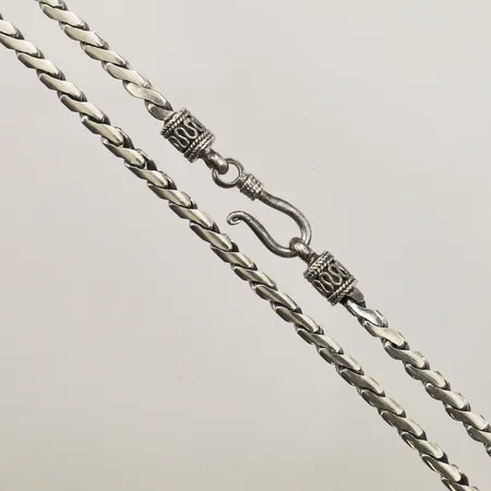 Kedja, längd 44,5cm, bredd 3,2mm, silver 925/1000 Vikt: 24,3 g
