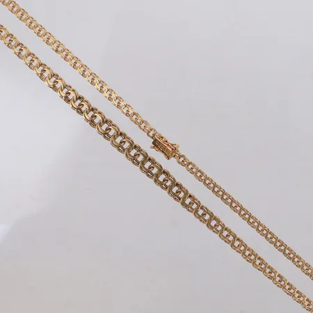 Collier, doserad Bismarck, längd 42,5cm, bredd 4,1-7,4mm, 18K Vikt: 20,1 g