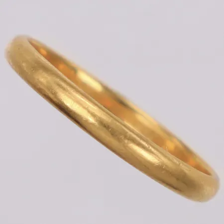 Ring, slät, stl 20, 900/1000 guld, 21,6K Vikt: 3,4 g
