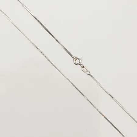 Kedja Venezia ca 45cm, bredd 1mm, vitguld, Guldfynd, 18K Vikt: 2,4 g