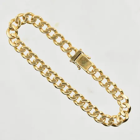 Armband Pansar, längd 19½ cm, bredd 7 mm, 18K. Vikt: 31,3 g
