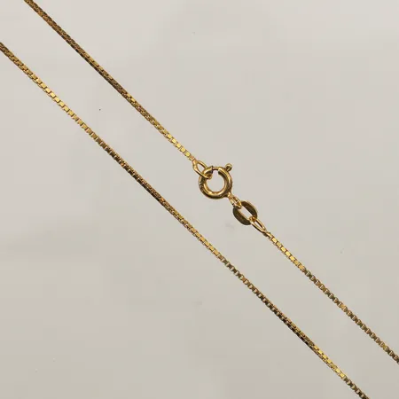 Kedja Venezia ca 50cm, bredd 1mm, förgylld, Italien, 925/1000 silver Vikt: 2,9 g