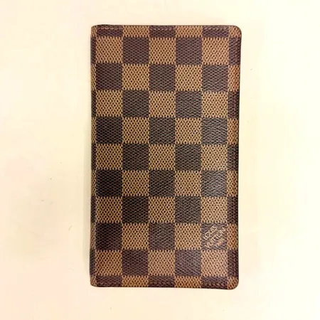 Plånbok Louis Vuitton Pocket Agenda Cover, Damier Ebene Canvas, 16,5x9,5x1,5cm, datumkod RA4280, dustbag