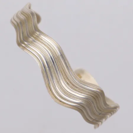 Stelt armband, Louis Abel, bredd 8,4-14,2mm, öppen modell, stl M, silver 925/1000 Vikt: 29,2 g