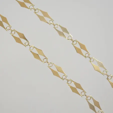 Halskedja, längd 43 cm, bredd 8,4 mm, 18K Vikt: 7,2 g