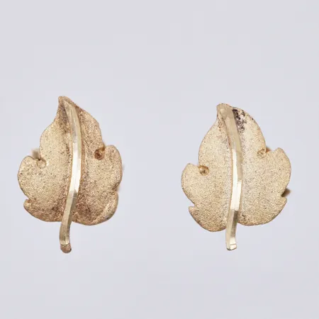 Ett par örhängen förgyllt silver, Ø 10mm Vikt: 1,1 g