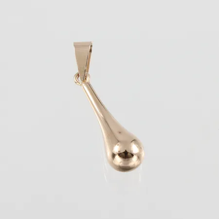 Hänge " Droppe " 18k, höjd utan ögla ca 18mm Vikt: 0,6 g