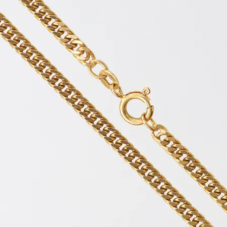 Kedja Pansar, längd 51, 5cm, bredd ca 3mm, Unoaerre, 18K Vikt: 20,2 g