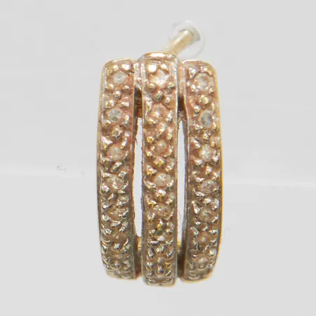 Ett udda örhänge, diamanter 24x ca 0,0025ct, böjt stift, 18K Vikt: 1,6 g