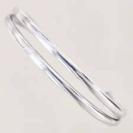 Armring, Ø69.3mm, bredd: 5,5-11,1mm, GHA, silver 925/1000 Vikt: 20,2 g