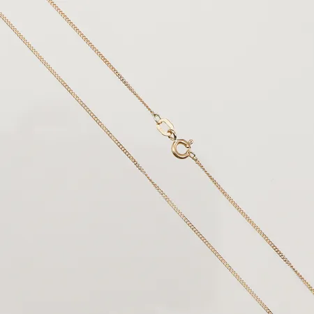 Kedja Pansar, längd 45cm, bredd 1mm, 18K  Vikt: 2 g