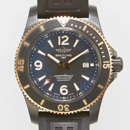 Herrur Breitling Superocean, 46mm, datum, ref.nr: U17368, serienr: 7164510, gummiarmband, certifikat, box, ytterkartong