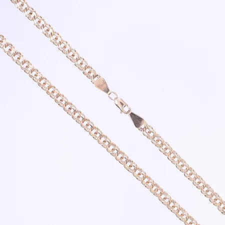Halskedja Bismarck, 58,5cm, bredd 6mm, 14K Vikt: 31 g